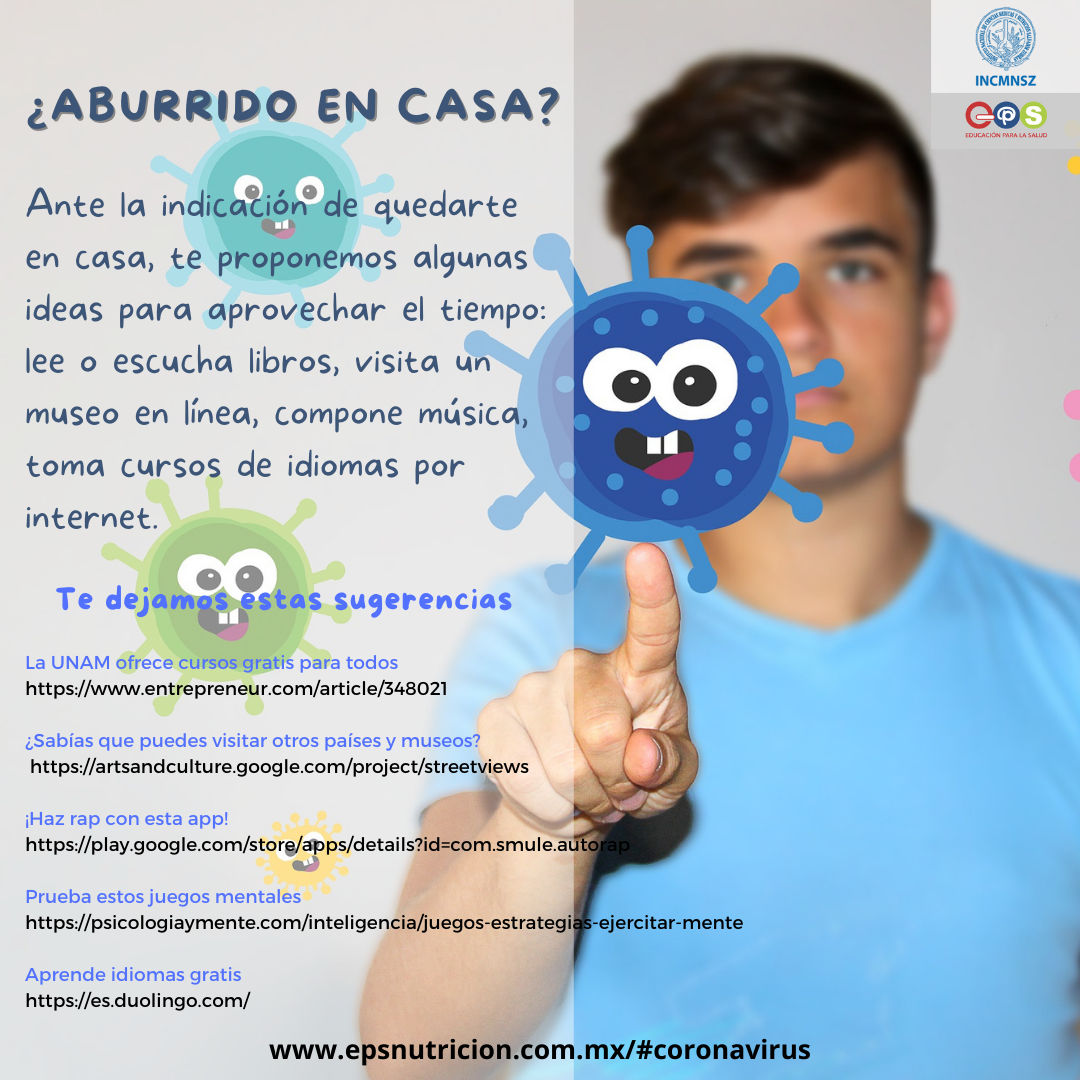 Coronavirus. ¿Aburrido en casa?