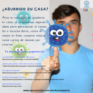 Coronavirus. ¿Aburrido en casa?