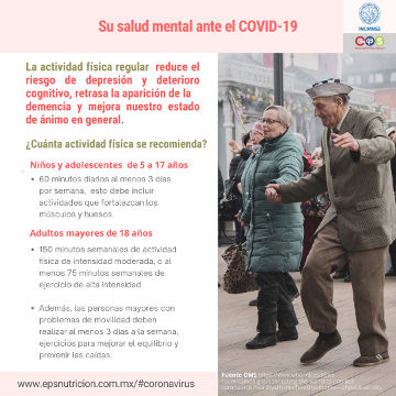 Coronavirus. Actividad física regular