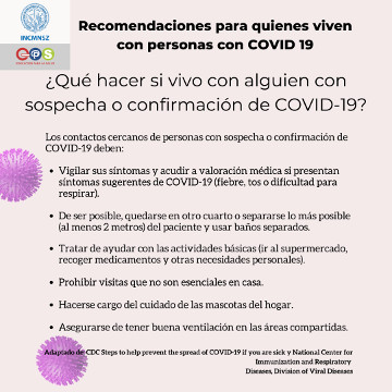 Coronavirus. Contacto cercano 5