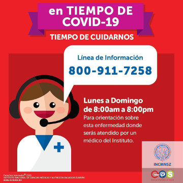 Coronavirus. Información INCMNSZ