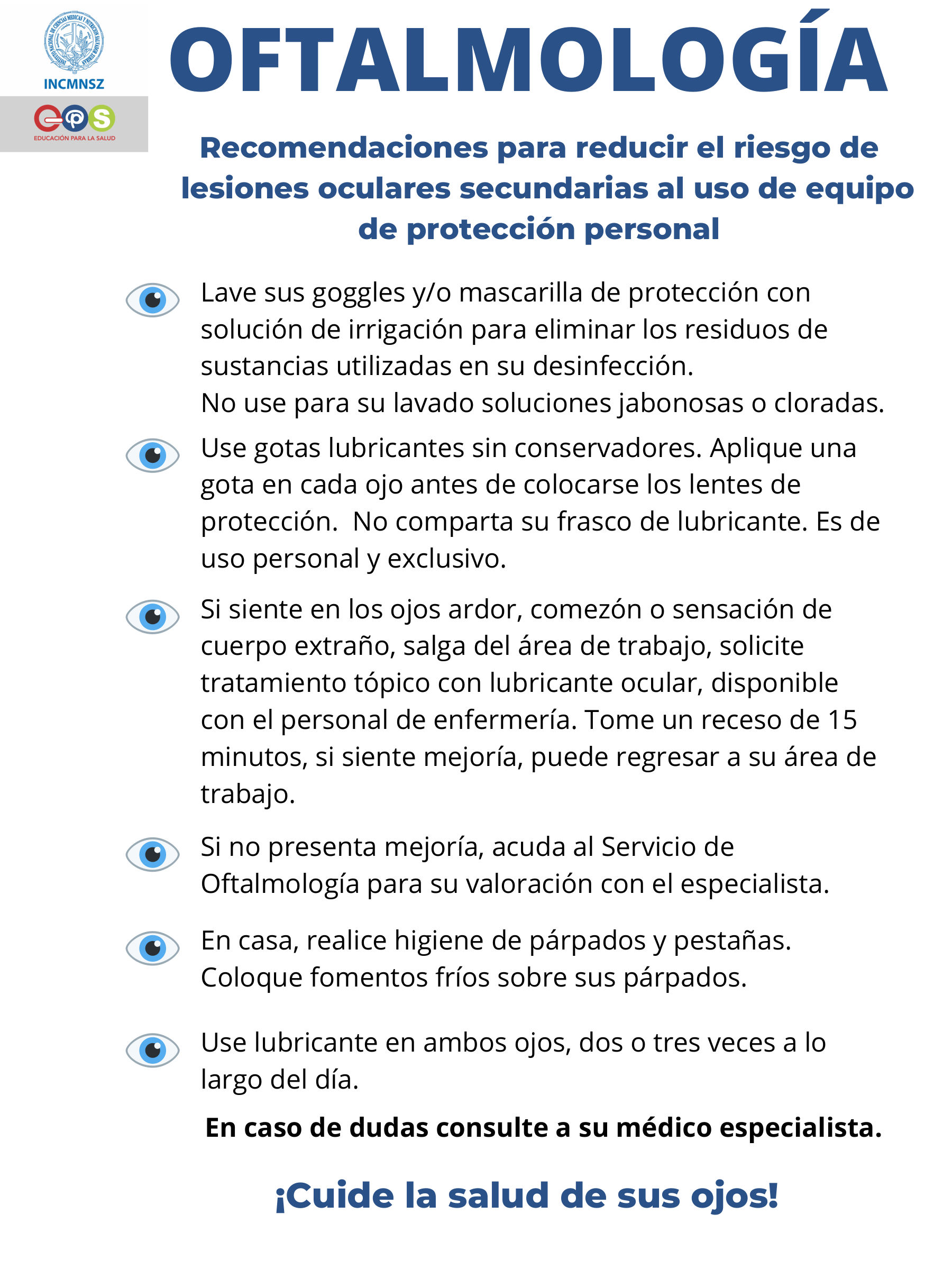 Coronavirus. Lesiones oculares
