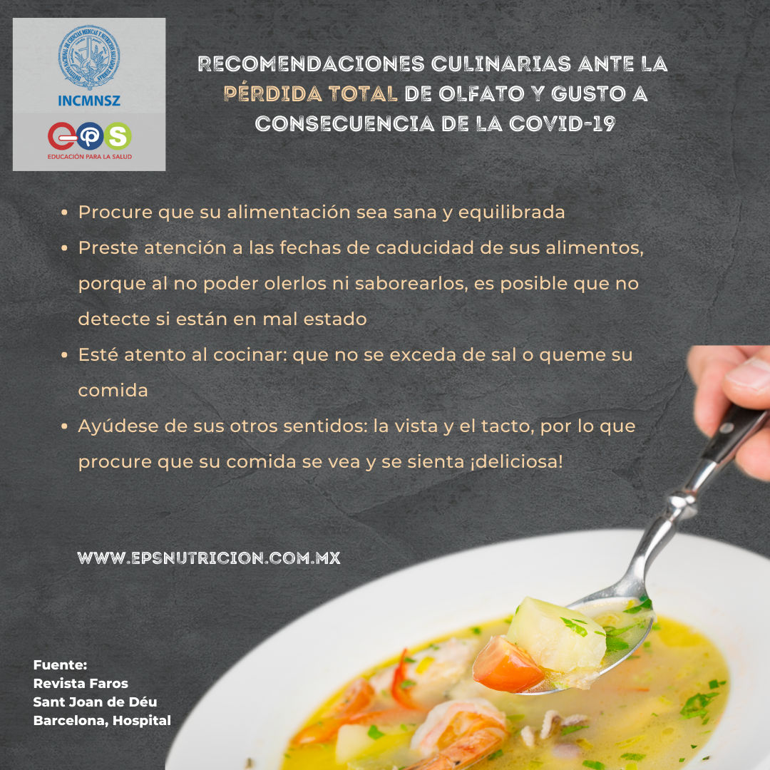 Pérdida total del olfato y el gusto