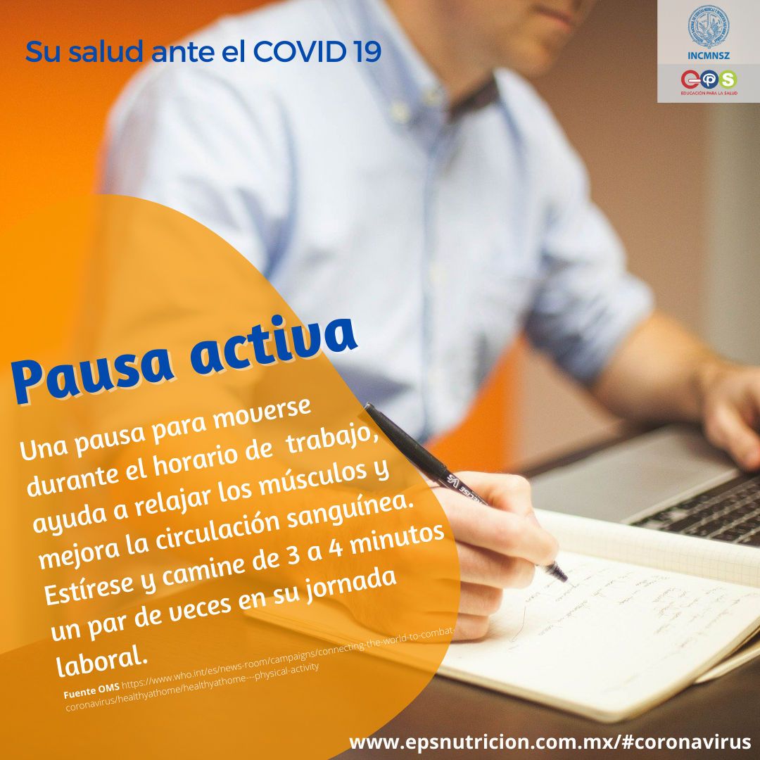 Coronavirus. Pausa activa