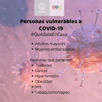 Coronavirus. Personas vulnerables