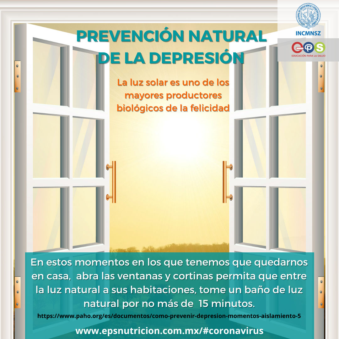 Coronavirus. Prevención natural de la depresión
