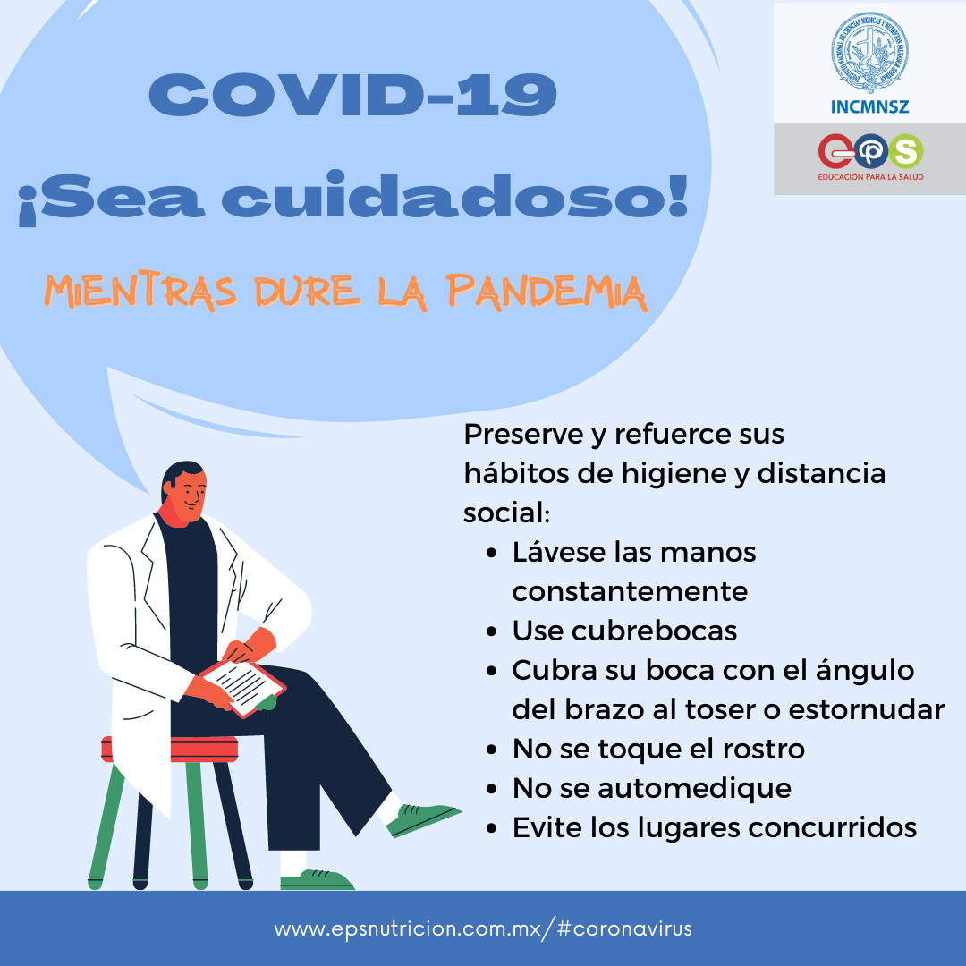 Coronavirus. Sea cuidadoso