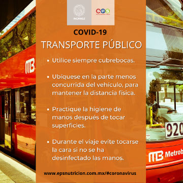 Coronavirus. Transporte público