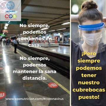 Coronavirus. Use siempre cubrebocas