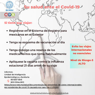 Coronavirus.  Si tiene que viajar