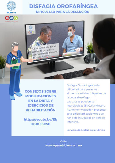 Disfagia orofaríngea. Dificultad para la deglución