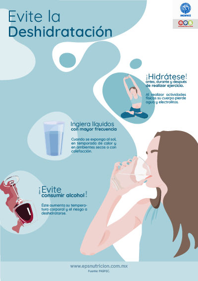 Evite la deshidratación