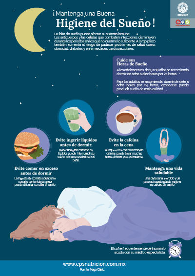 Mantenga una buena higiene del sueño